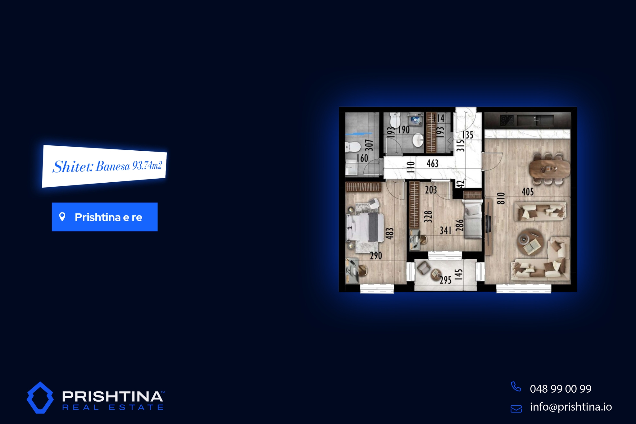 Banesë në shitje 93.74m² në Prishtina e Re - Image 1